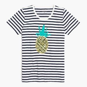 J.Crew Pineapple Stripe Collection Tees